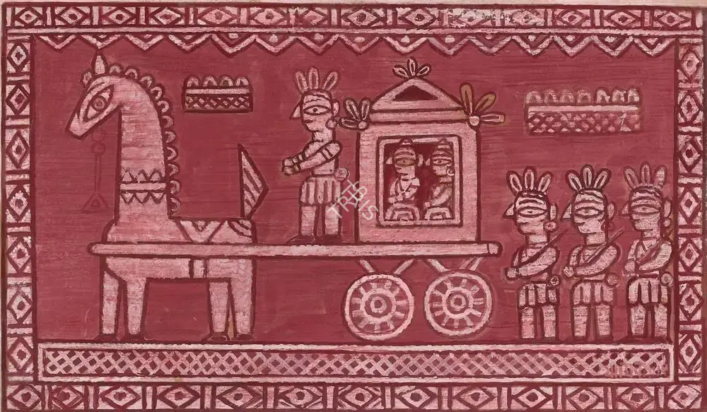 Roy, Jamini (Artist). The Procession, n.d. | Painting