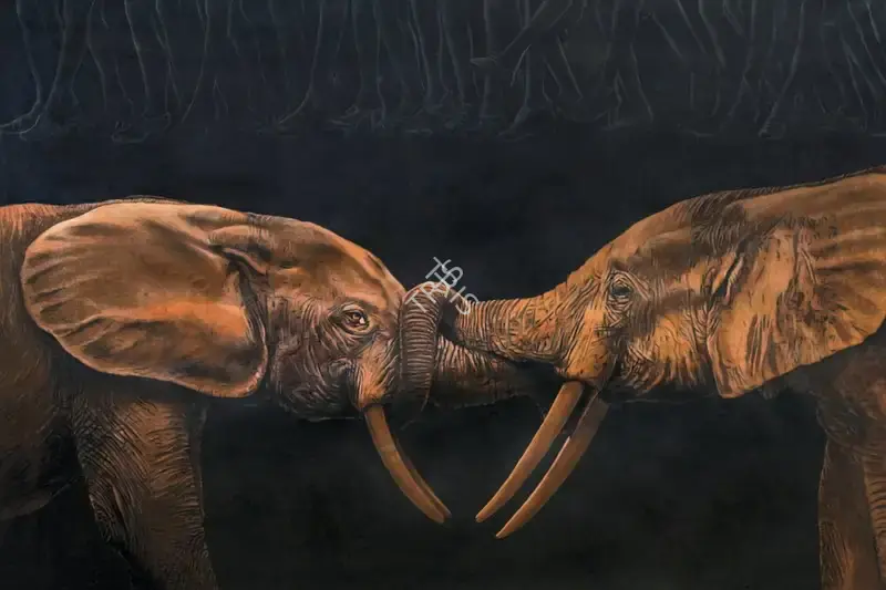 Chowdhury, Barun (Artist). Wild War, 2007 | Painting