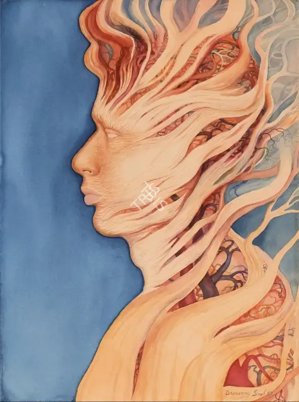 Singh, Dhananjay (Artist). Untitled. Watercolour on paper, 2007 | Painting | EconomicsArt | 00870844