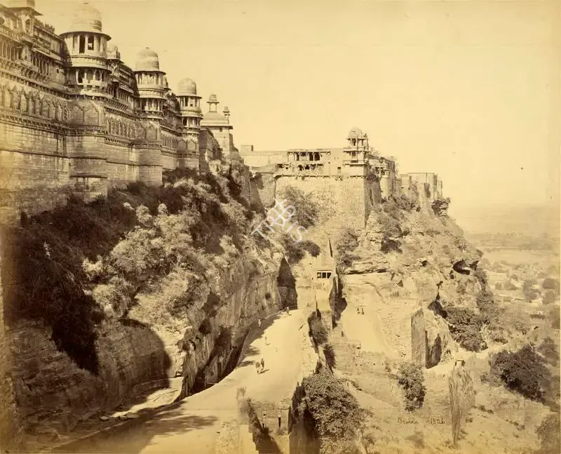 Series, Frith (Photographic Studio). Fort Village, Gwalior. Albumen print pasted on mount, 1860s-1870s | Antiquarian Photograph | Photography | 00115945
