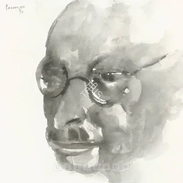 Padamsee, Akbar (Artist). Gandhi, 1997 | Painting