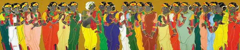 Vaikuntam, Thota (Artist). Untitled. Oil on canvas, 2012-2013 | Painting | FineArts | 00334774