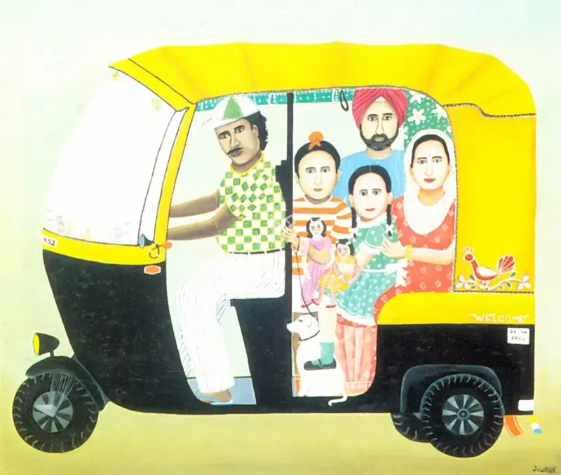 Kanodia, Nayanaa (Artist). Family Holiday, n.d. | Painting