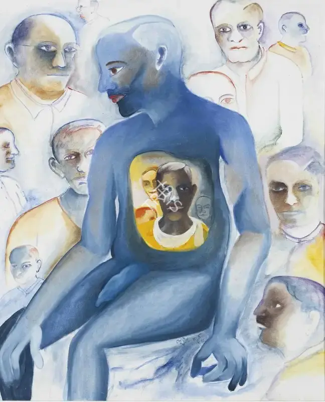 Khakhar, Bhupen (Artist). Untitled (Image in Man's Heart) , 1999 | Painting