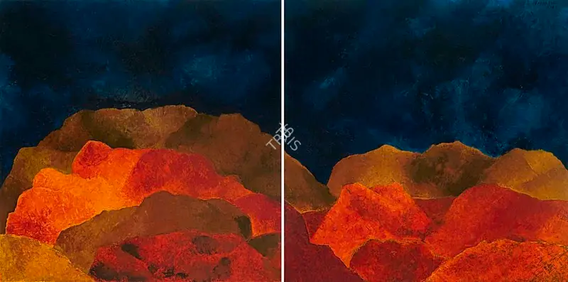 Padamsee, Akbar (Artist). Mirror Image, 2003 | Painting