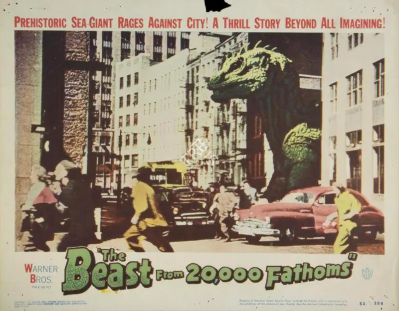 Dietz, Jack (Producer), Beast from 20,000 Fathoms, 1953 | Window Card | CinemaEducation | 00790442