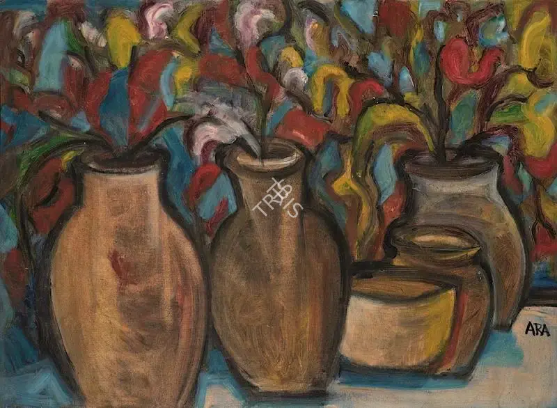 Ara, K.H. (Artist). Still Life with Flowers, 1966-1967 | Painting