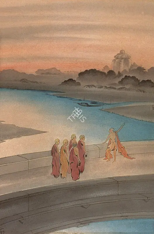Tagore, Gaganendranath (Artist). Chaitanya Series. Watercolour on paper, c.1913 | Painting | FineArts | 00373200