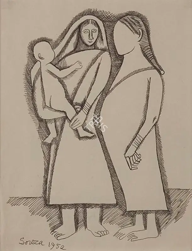 Souza, F.N. (Artist). Untitled, 1952 | Painting
