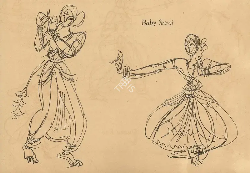 Chavda, Shiavax (Artist). Baby Saroj. n.d. | Marg, July 1951 | Drawing | FineArts | 00673874