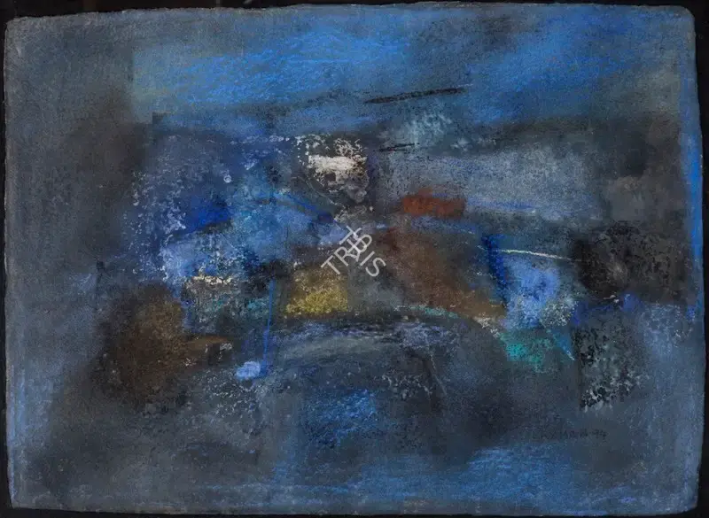 Shreshtha, Laxman (Artist). Untitled. Mixed media on paper, 1994 | Painting  | 00868798