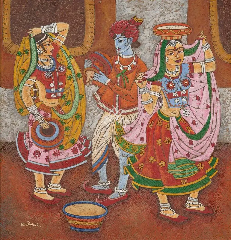 Almelkar, A.A. (Artist). Untitled, n.d. | Painting