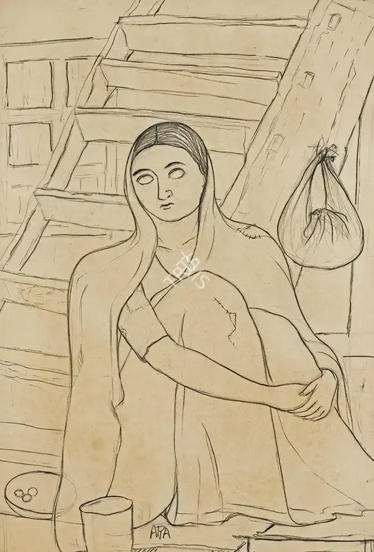 Ara, K.H. (Artist). Untitled, c.1950 | Drawing