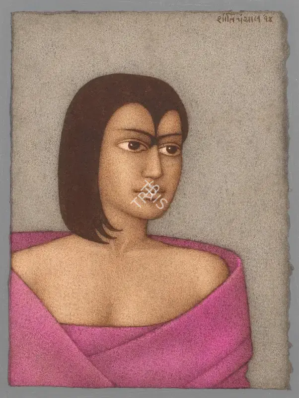Panchal, Shanti (Artist). Untitled (Young Lady), 1998 | Painting