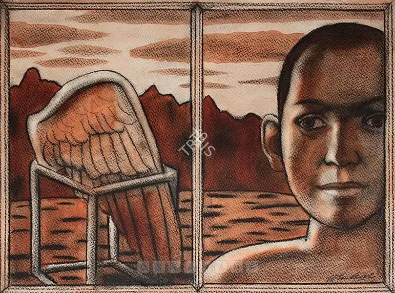 Santhosh, T.V. (Artist). Untitled. Watercolour and charcoal on paper, n.d. | Painting | FineArts | 00645047