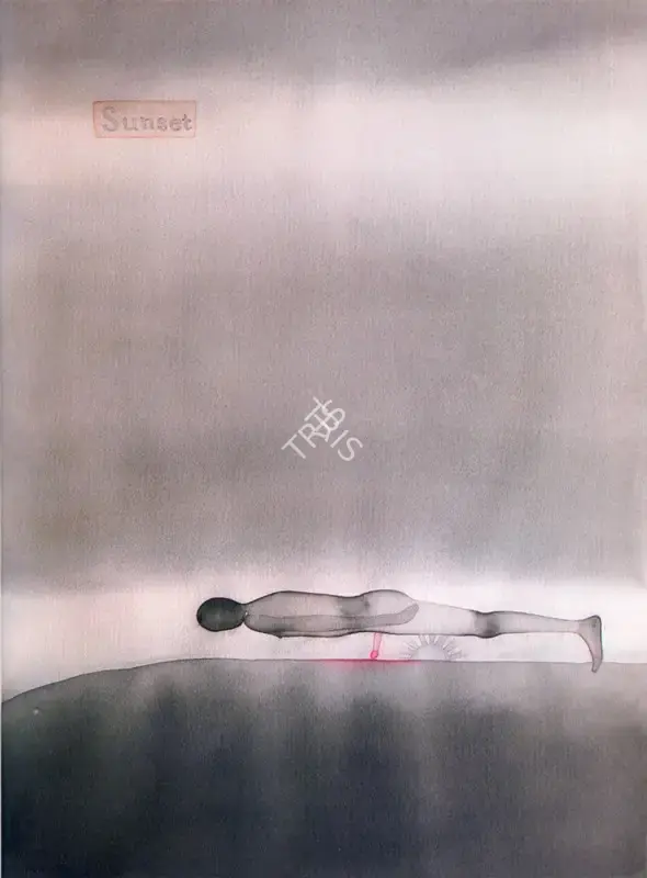 Dodiya, Atul (Artist). Sunset (Pale Ancestors Series), n.d. | Painting
