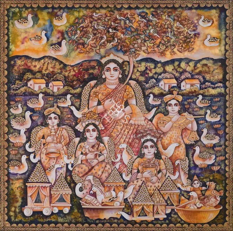 Burman, Jayshri (Artist). Utsav, 2020 | Painting