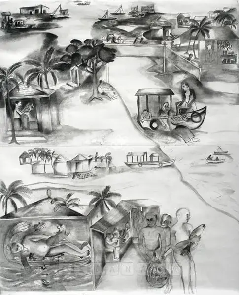 Khakhar, Bhupen (Artist). Untitled, 1992 | Drawing
