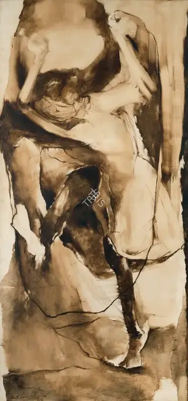 Khanna, Krishen (Artist). Untitled (Dancing Figure), 1966 | Painting