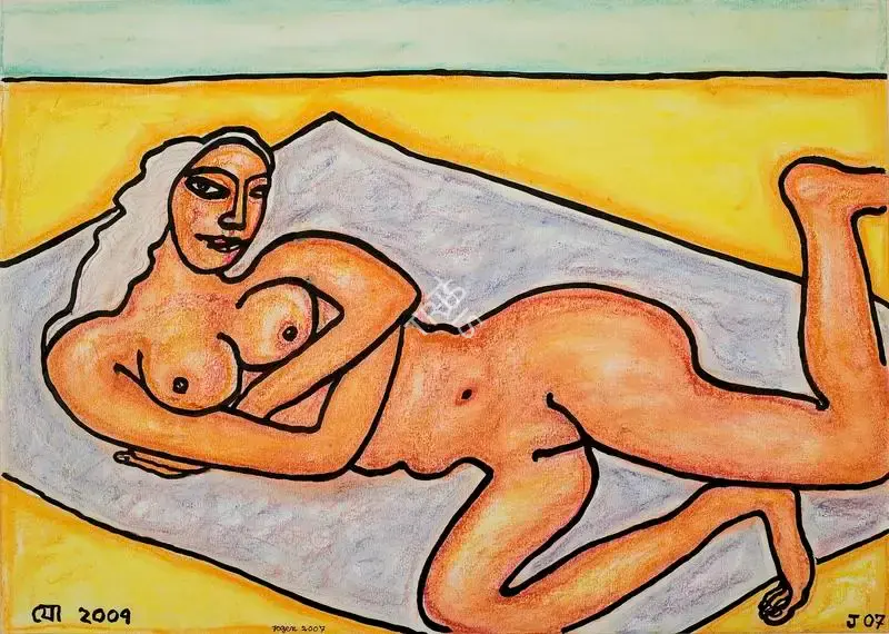 Chowdhury, Jogen (Artist). Nude, 2007 | Painting
