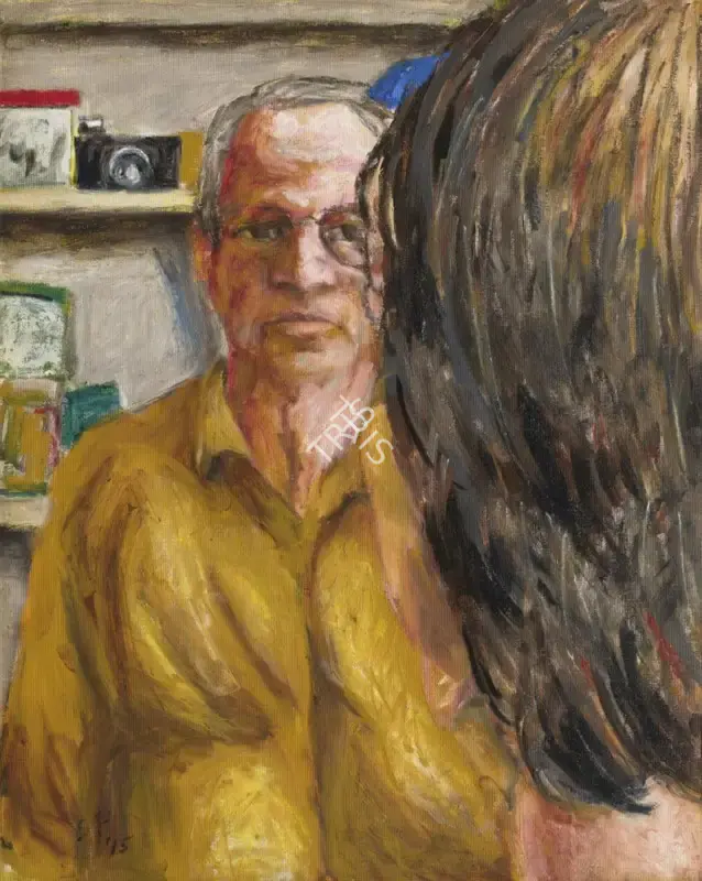 Patwardhan, Sudhir (Artist). Self Portait with Camera, 2015 | Painting