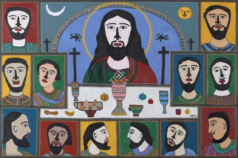 Parekh, Madhavi (Artist). Last Supper, 2021 | Painting