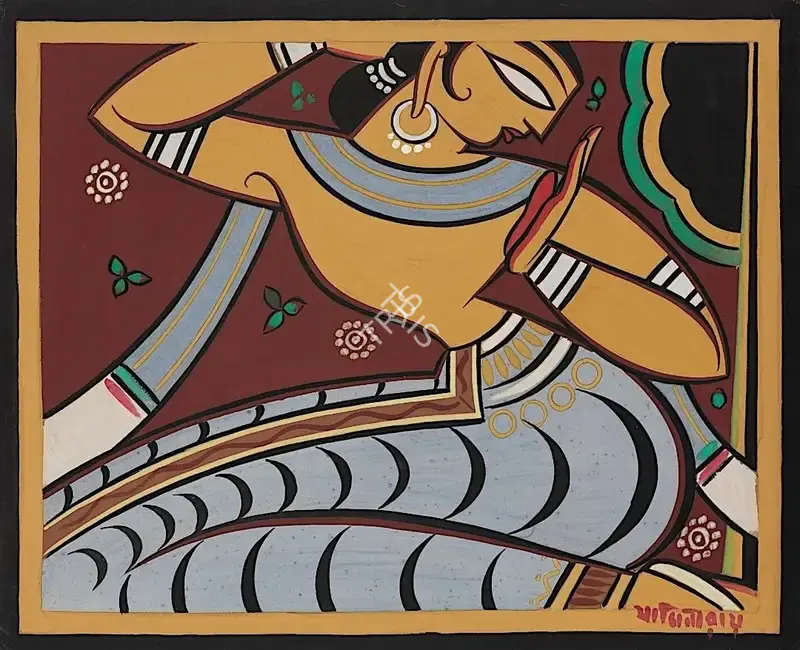 Roy, Jamini (Artist). Untitled (Gopi), n.d. | Painting