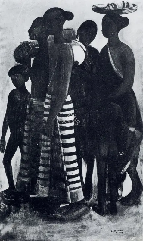 Sher-Gil, Amrita (Artist). South Indian Villagers Going to Market, 1937 | Painting