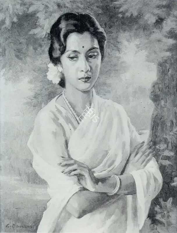 Deuskar, Gopal (Artist). Maharasthtrian Belle, n.d. | Painting