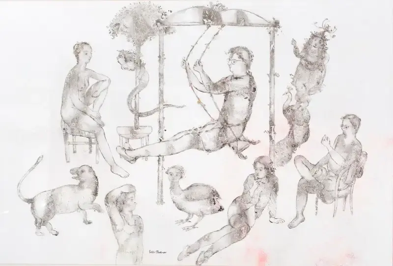 Burman, Sakti (Artist). Untitled, n.d. | Painting