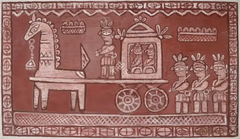 Roy, Jamini (Artist). Untitled (Bridegroom's Procession), n.d. | Painting