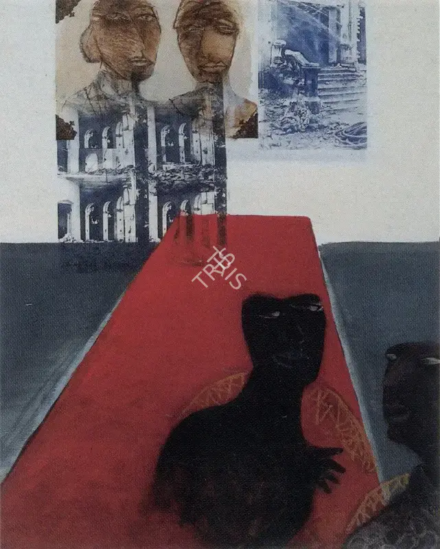 Bhargava, Veena (Artist). Deva Dwar Series VII, 1995 | Painting