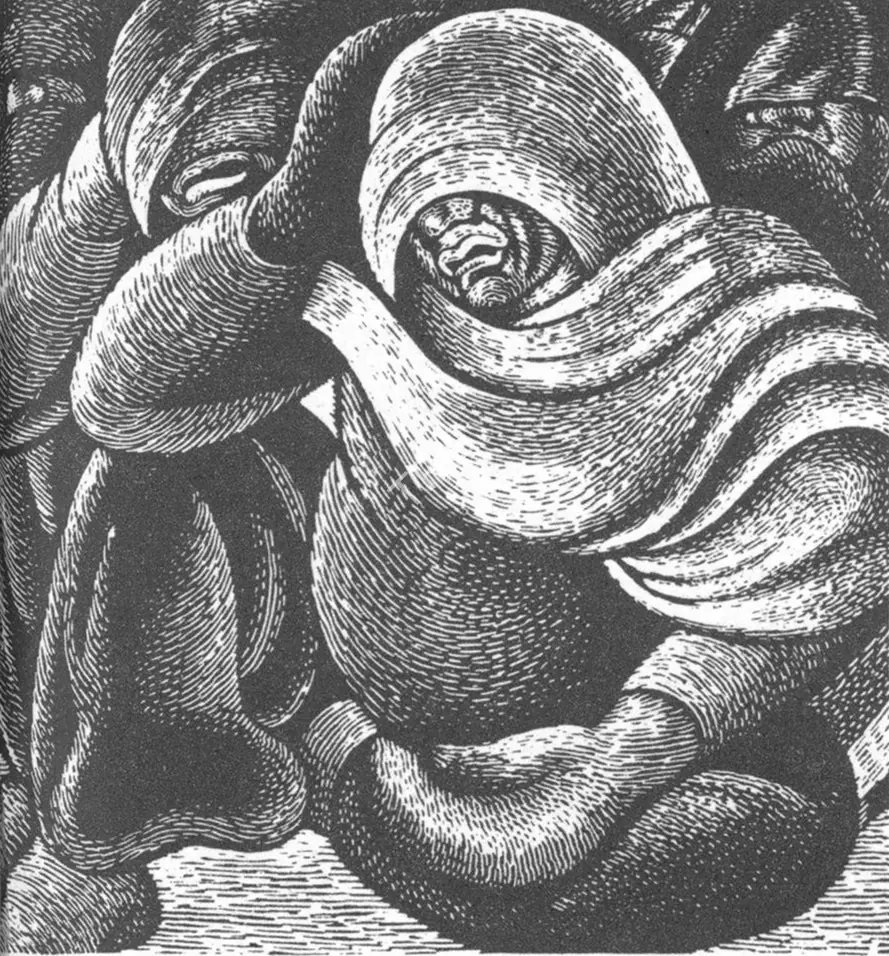 Gujral, Satish (Artist). Mourning. 1949 | Art Heritage 6, 1986-1987 | Painting | FineArts | 00530173