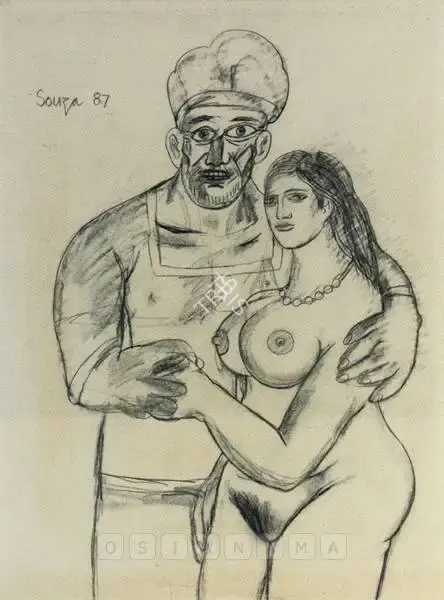 Souza, F.N. (Artist). Untitled, 1987 | Drawing