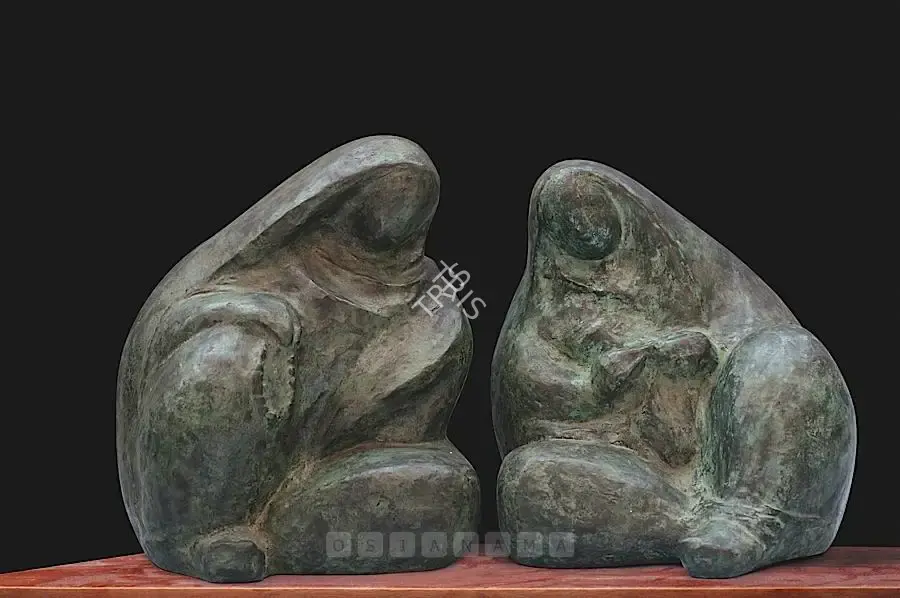 Dasgupta, Prodosh (Artist). Gossip, 1944 | Sculpture