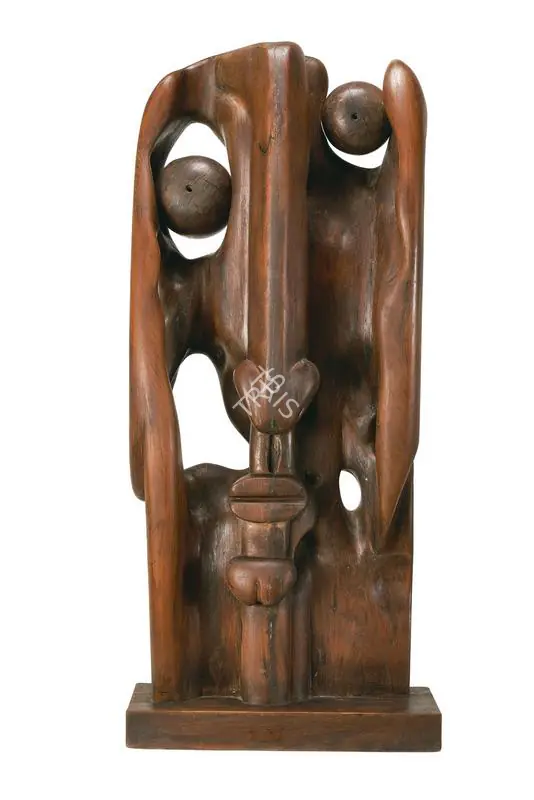 Sagara, Piraji (Artist). Untitled (Head). Wood, n.d. | Sculpture  | 00867272