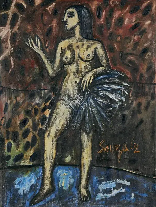 Souza, F.N. (Artist). Fan Dancer, 1962 | Painting