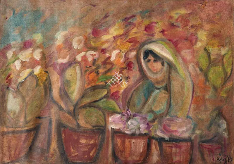 Bendre, N.S. (Artist). Kashmir Series. Gouache on Paper, 1941 | Painting | FineArts | 00418011