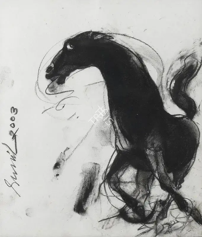 Das, Sunil (Artist). Untitled (Horse), 2003 | Painting