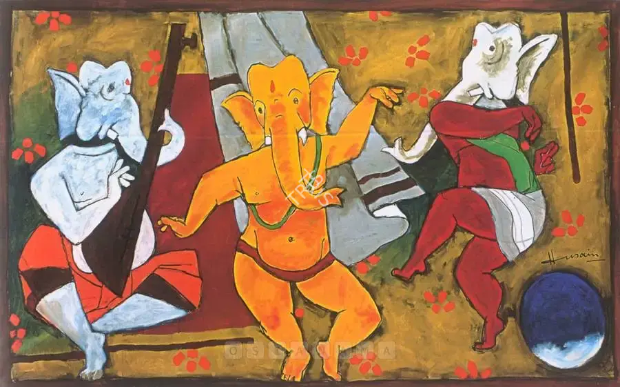 Husain, M.F. (Artist). Untitled. Acrylic on canvas, n.d. | Painting | FineArts | 00598382