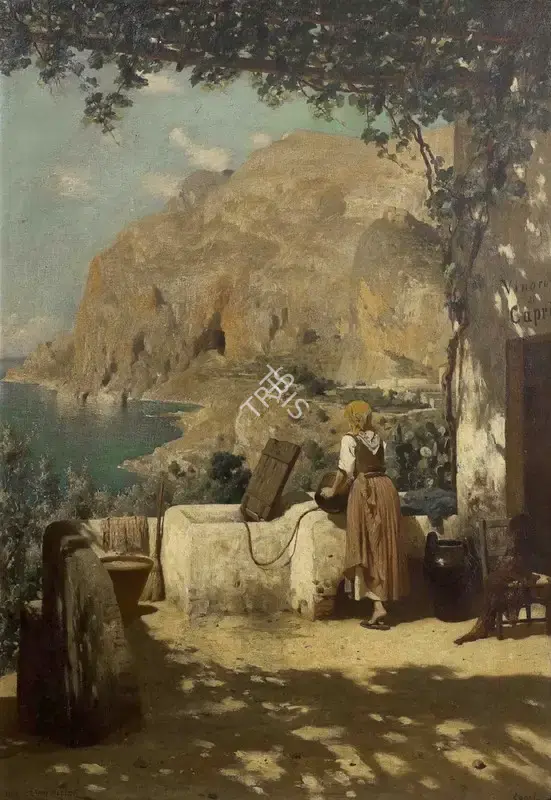 Ruith, Horace Van (Artist). View of Capri, n.d. | Painting