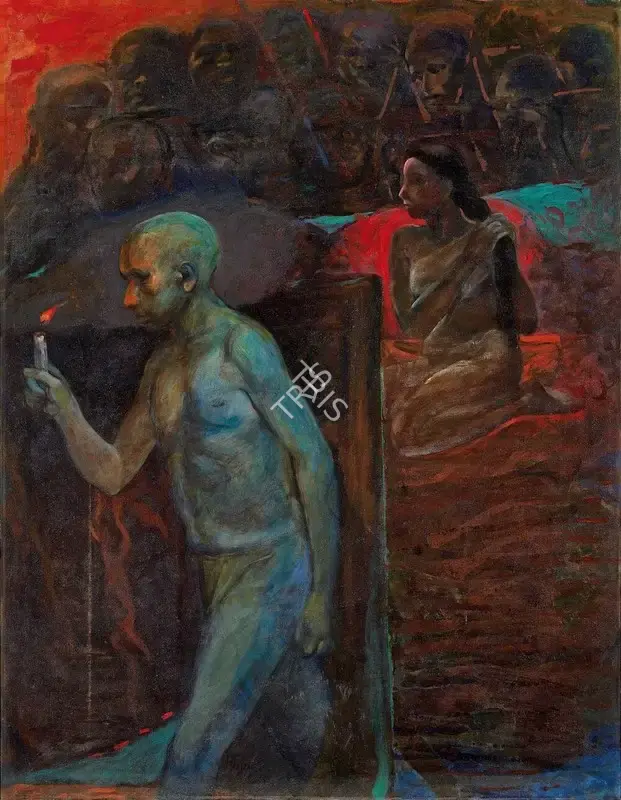 Sud, Anupam (Artist). Whistling Winds. Oil on canvas, n.d. | Painting | FineArts | 00356956