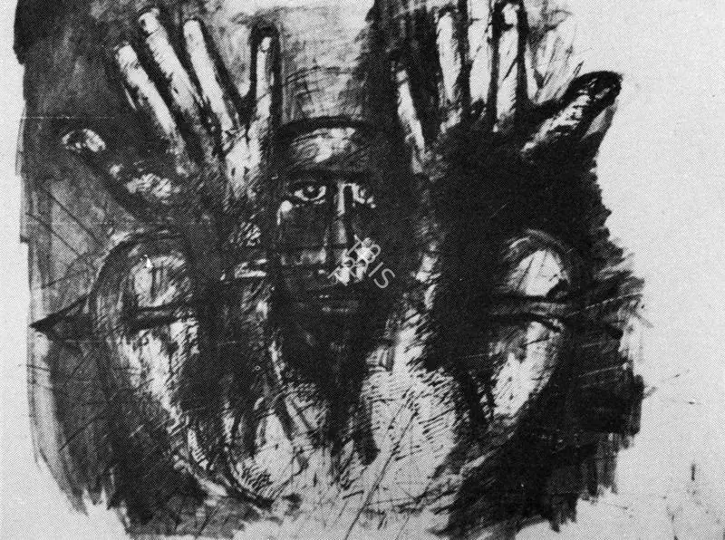 Biswas, Nikhil (Artist). Christ. 1960 | Art Heritage 8, 1988-1989 | Drawing | FineArts | 00530248