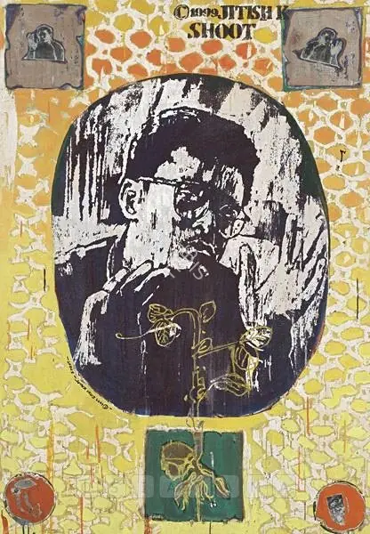 Kallat, Jitish (Artist). Shoot. Oil on canvas, 1999 | Painting | FineArts | 00575531