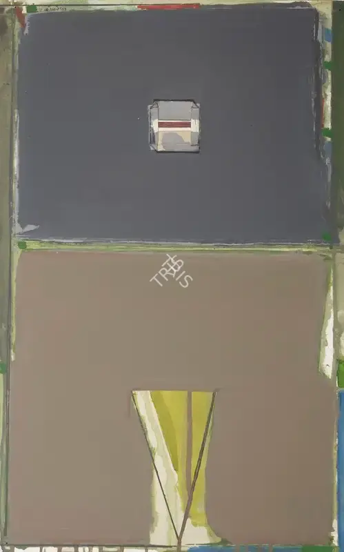 Kolte, Prabhakar (Artist). Untitled. Watercolour and acrylic with collage on board, 2001 | Graphic Art | FineArts | 00353346