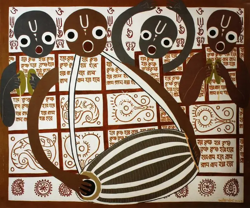 Pyne, Kartick Chandra (Artist). Untitled. Acrylic on canvas, 1991 | Painting | FineArts | 00897413