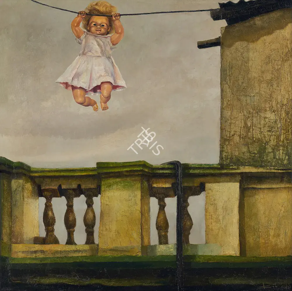 Bhattacharjee, Bikash (Artist). Doll Series. Oil on canvas, 1970 | Painting | FineArts | 00338289