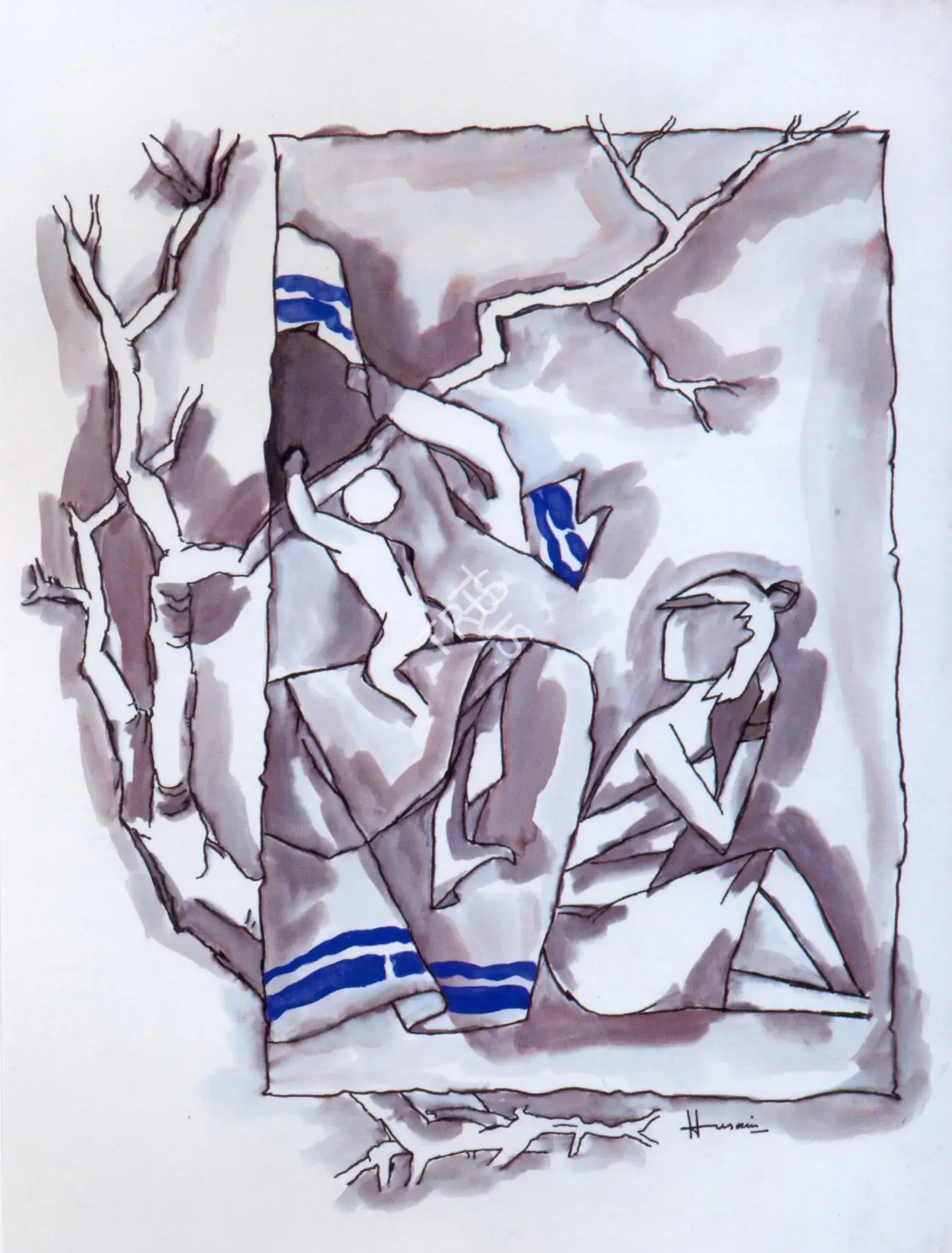 Husain, M.F. (Artist). Untitled, n.d. | Drawing
