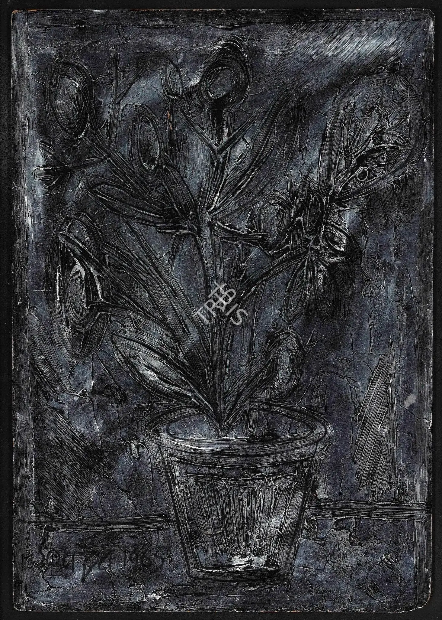 Souza, F.N. (Artist). Untitled (Still Life), 1965 | Painting