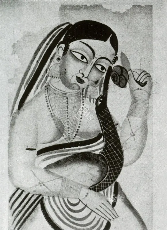 Unknown (Artist). Woman with Peacock. 1875 | Marg, December 2022 - March 2023 | Painting | FineArts | 00675307